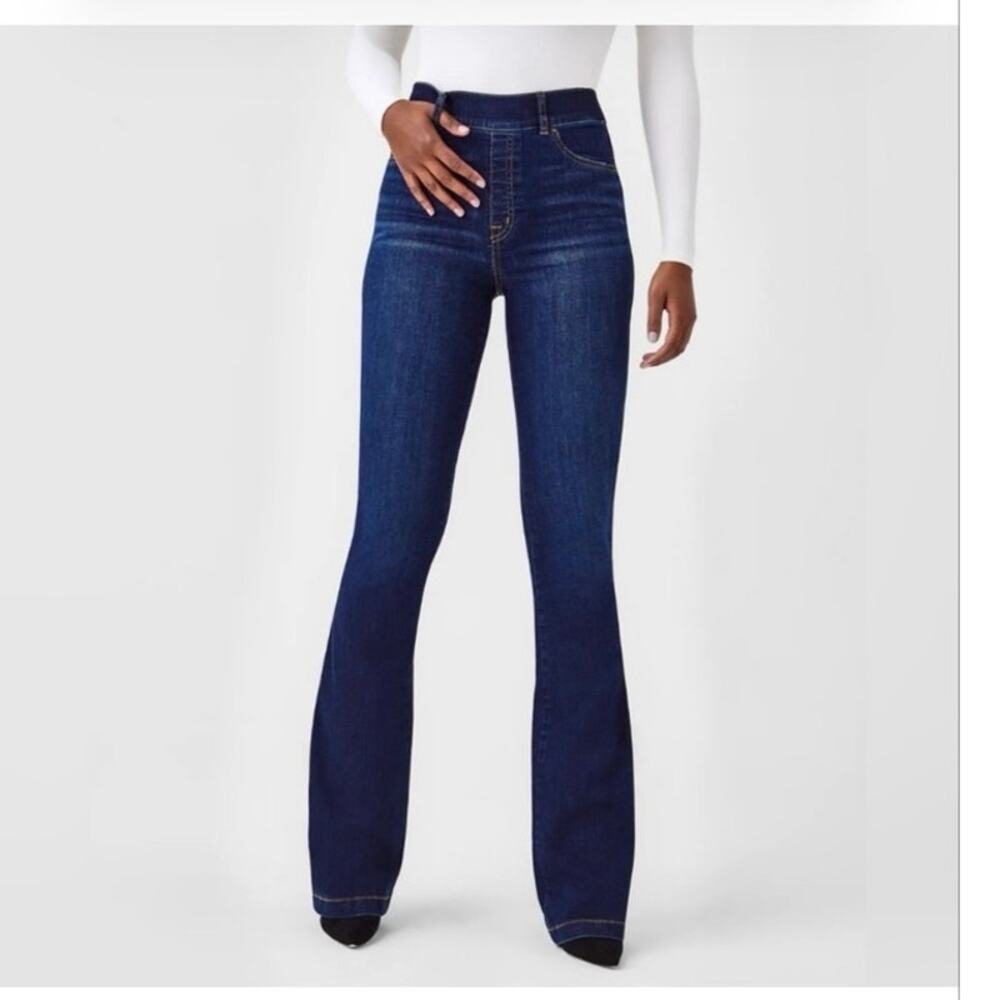 NWT spanx flare jeans in midnight